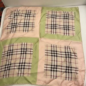 Burberry silk scarf (18in x 18in)